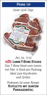 Prime Tip: Weida Lamm-T-Bone-Steaks